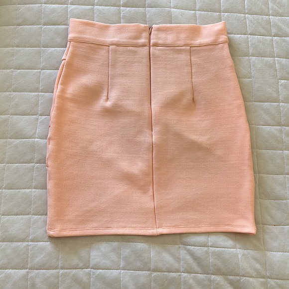 SOLD Peach Mini Skirt - Picture 2 of 5